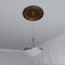 Ekena Millwork Traditional PVC Medallion (Canopies up to 11 1/2"), 19"OD x 3 1/2"ID x 1 1/2"P, Metallic Dark Copper CMP19TRCDC - alternate 7